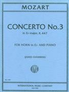 CONCERTO #3 IN E FLAT E FLAT HORN cover